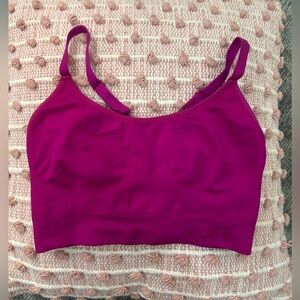 Under Armour Magenta Razor Back Adjustable Yoga Workout Sports Bra✨